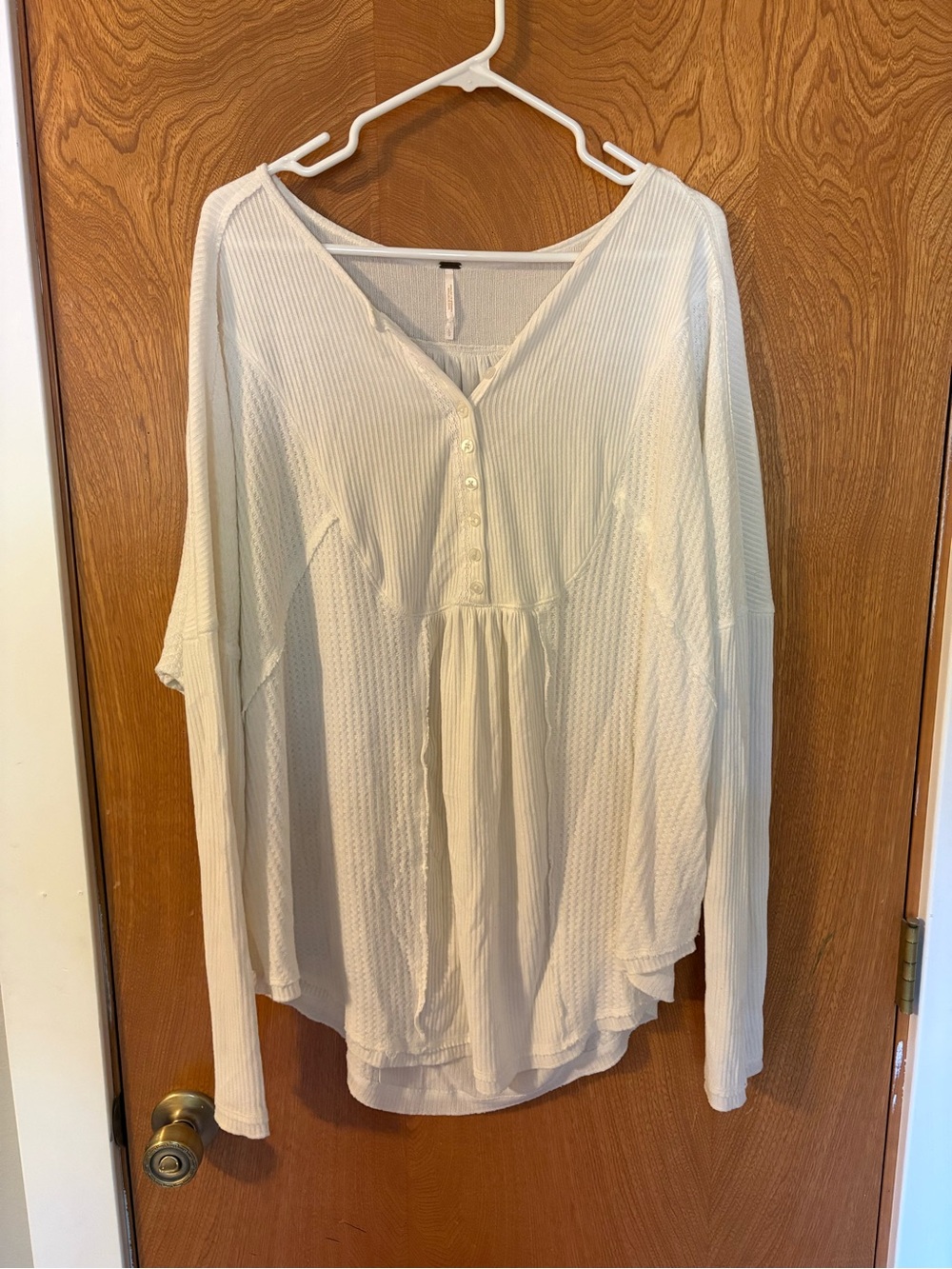 White Free People Cotton Tunic